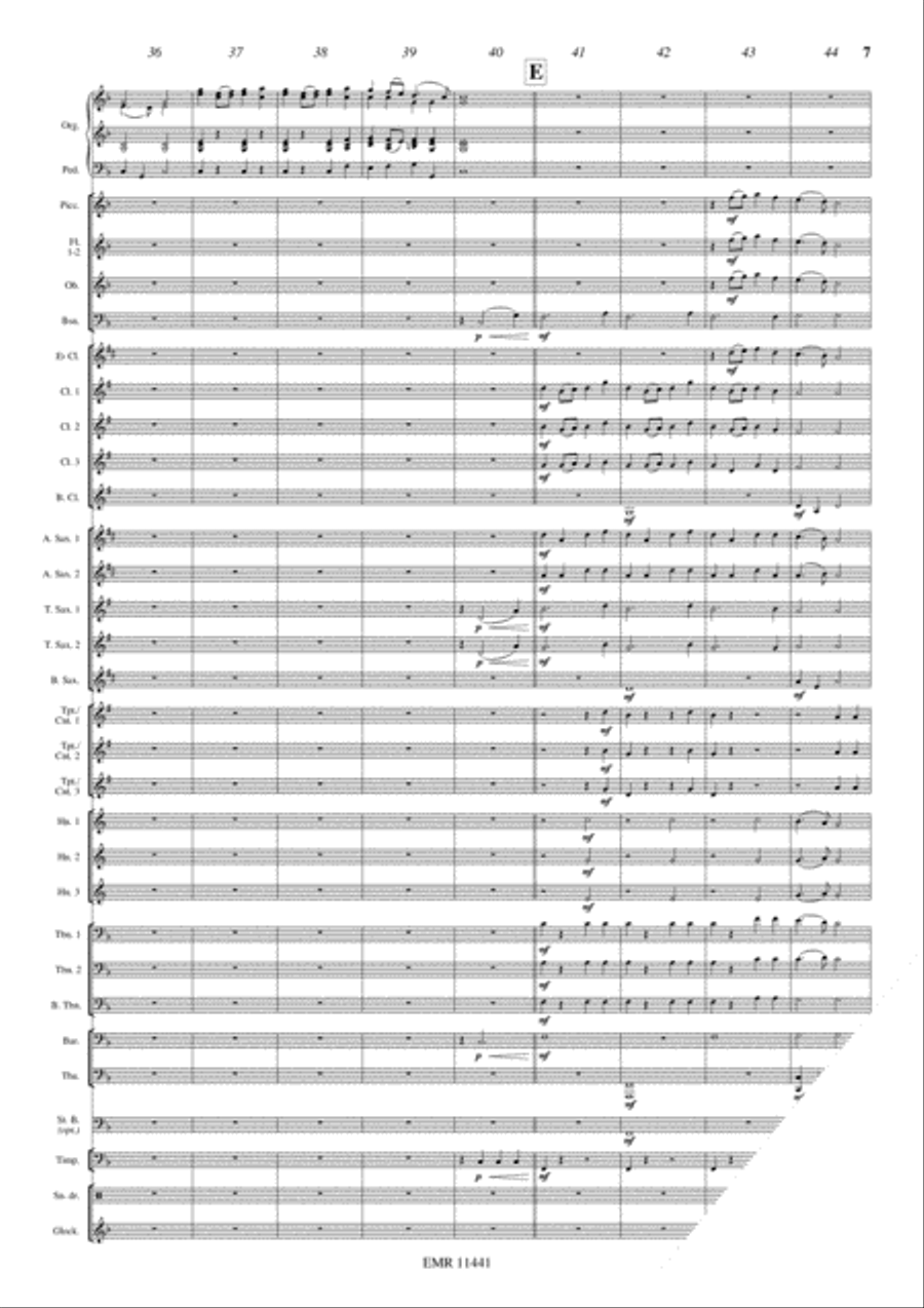 Trumpet Voluntary Concert Band scores gallery preview page 8