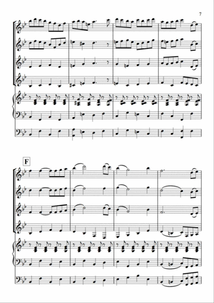 English Folk Song Potpourri Set of Parts scores gallery preview page 9