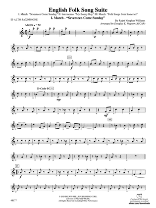 English Folk Song Suite: E-flat Alto Saxophone