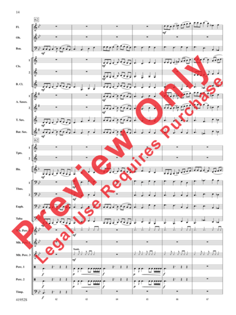 Furaha! Furaha! Concert Band scores gallery preview page 14