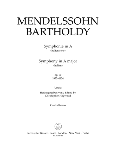 Symphony A major, Op. 90 'Italian'
