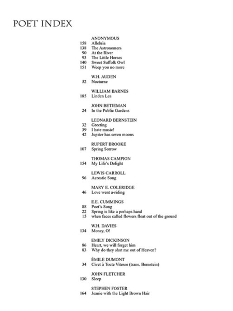 Art Song in English - 50 Songs by 20 American and British Composers Voice Solo scores gallery preview page 6