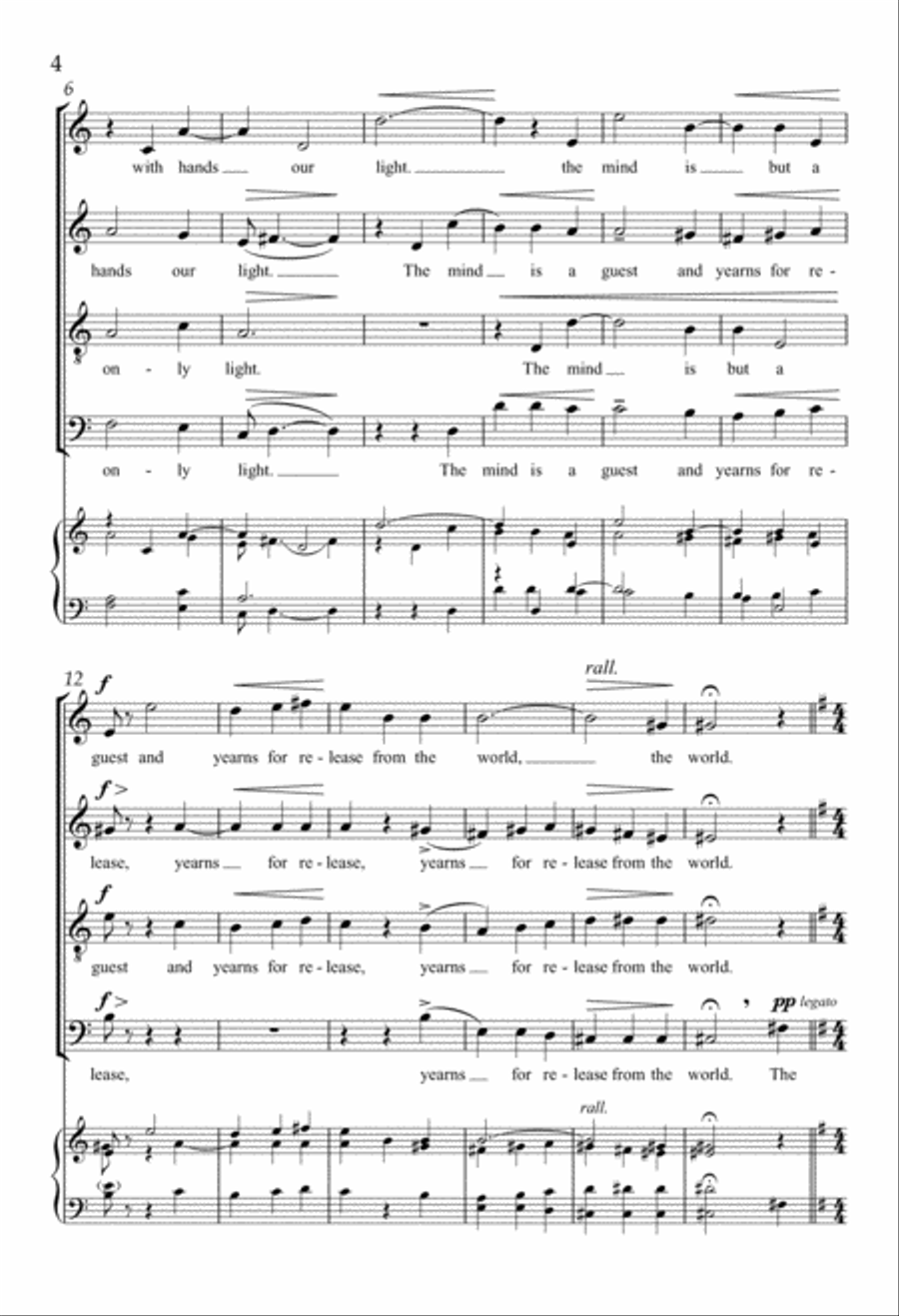 Forever Toward You 4-Part scores gallery preview page 4