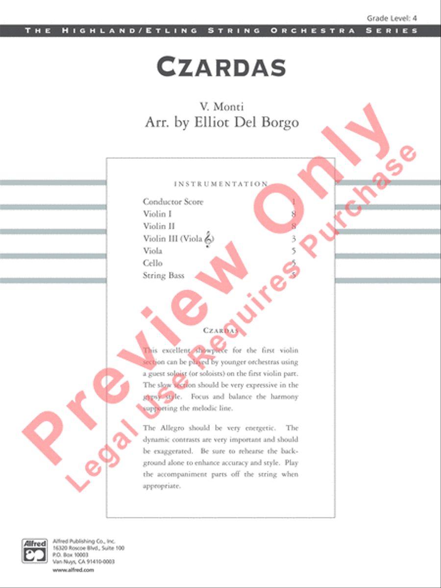 Czardas Czardas String Orchestra scores gallery preview page 2