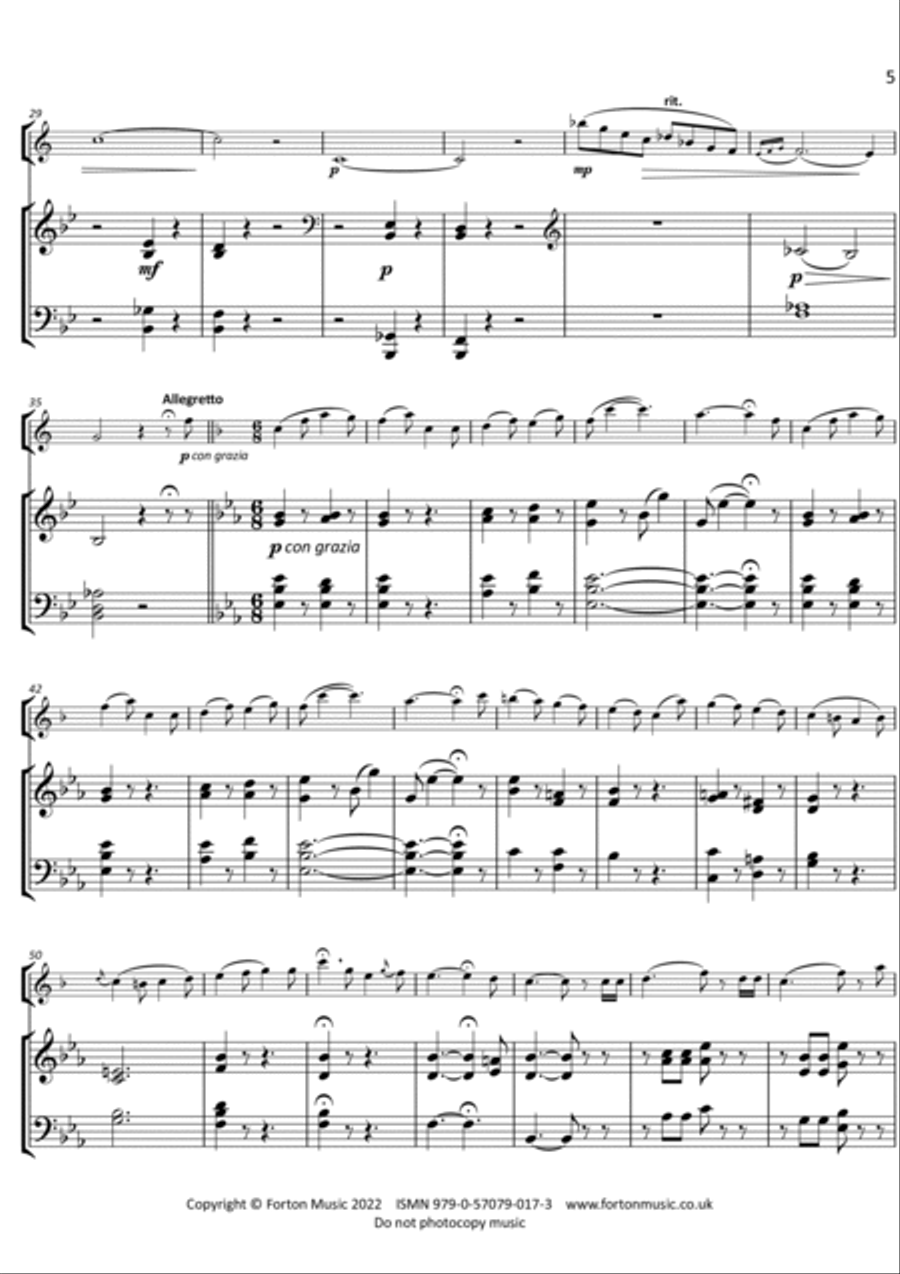 Fantasia on The Lily of Killarney Score and Part scores gallery preview page 5