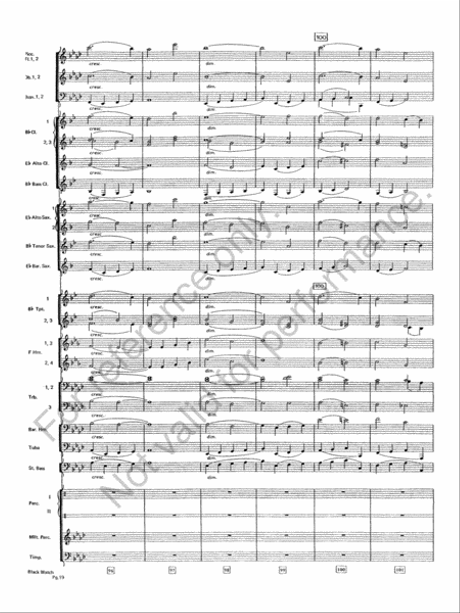 Black Watch Black Watch Concert Band scores gallery preview page 20