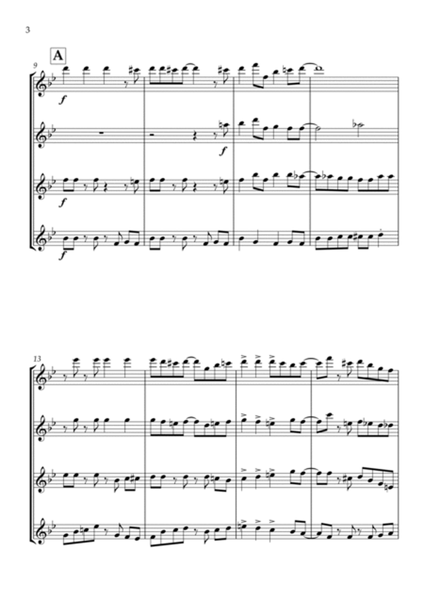 Jingle Bells - Jazz Arrangement for Flute Quartet image number null