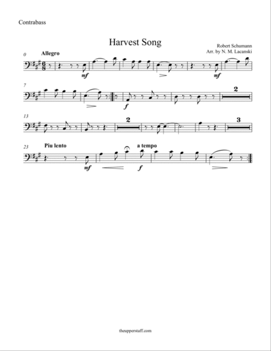 Harvest Song String Orchestra scores gallery preview page 4
