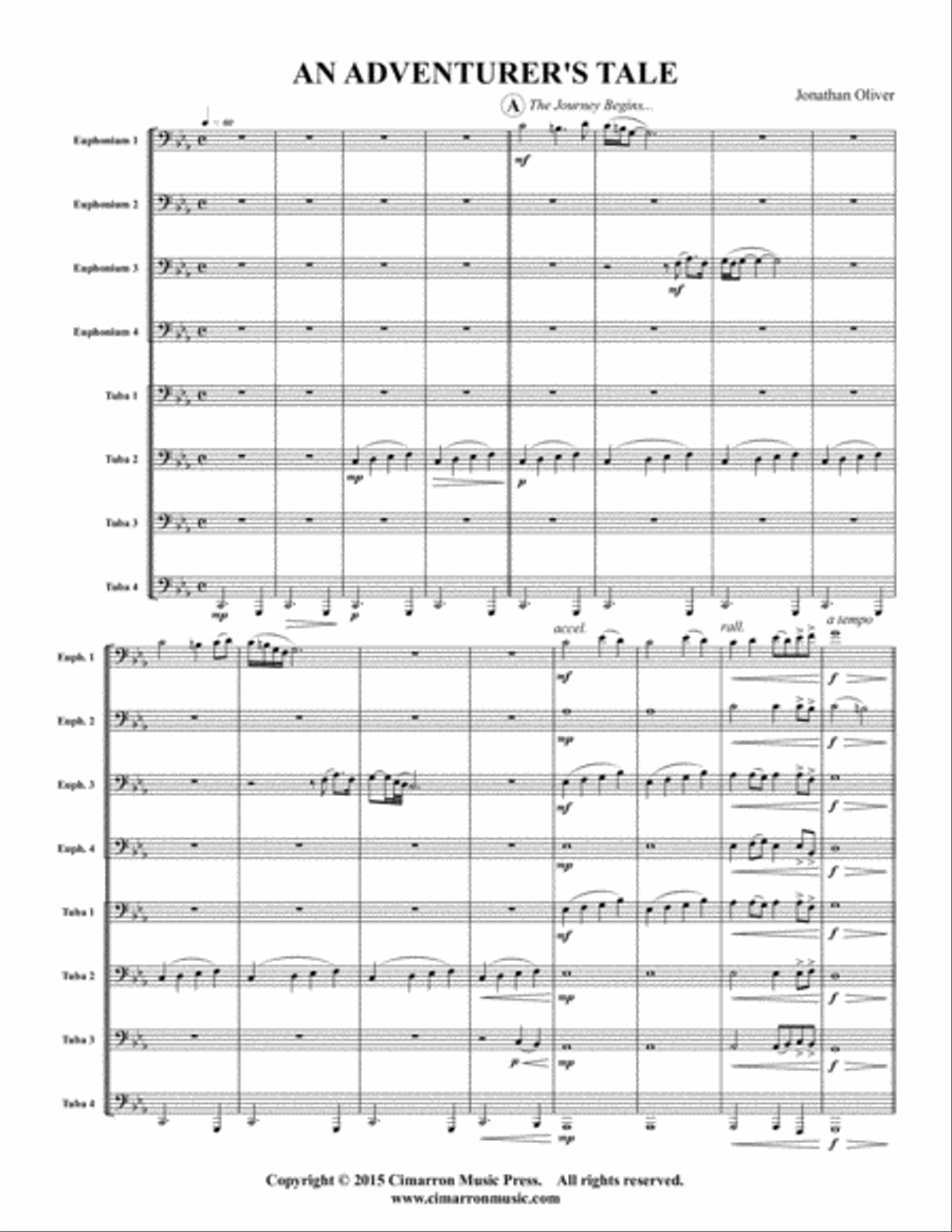 An Adventurer's Tale Euphonium scores gallery preview page 2