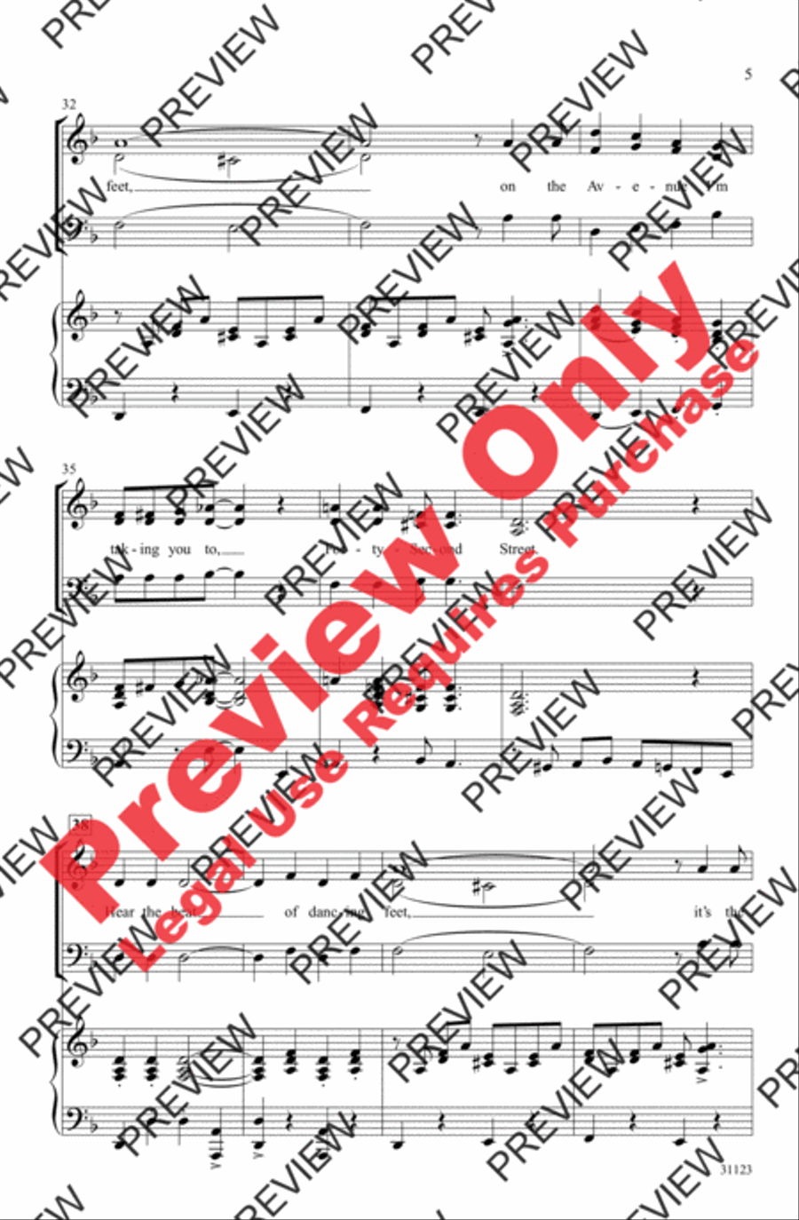 Forty-Second Street 3-Part scores gallery preview page 5