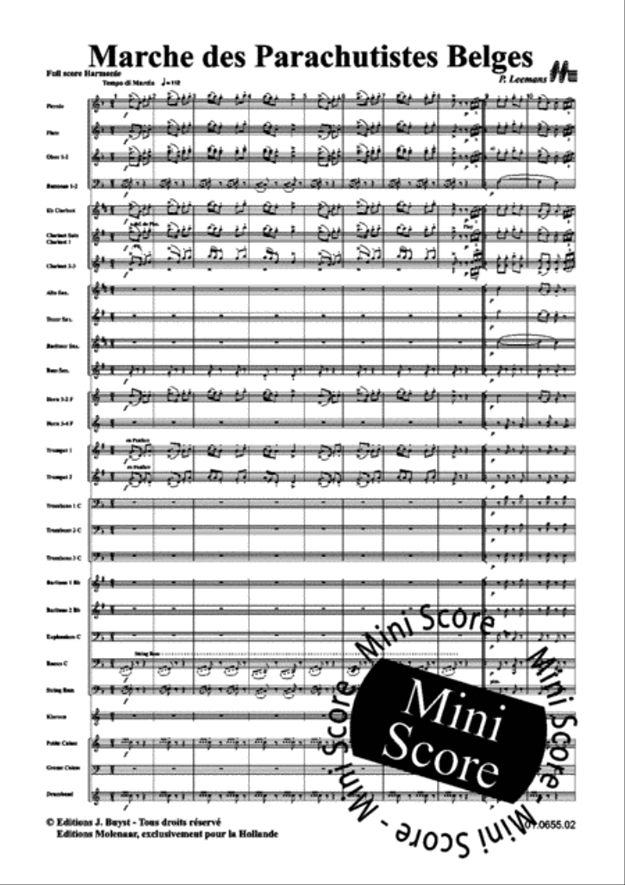 Belgische Parachutisten Concert Band scores gallery preview page 7