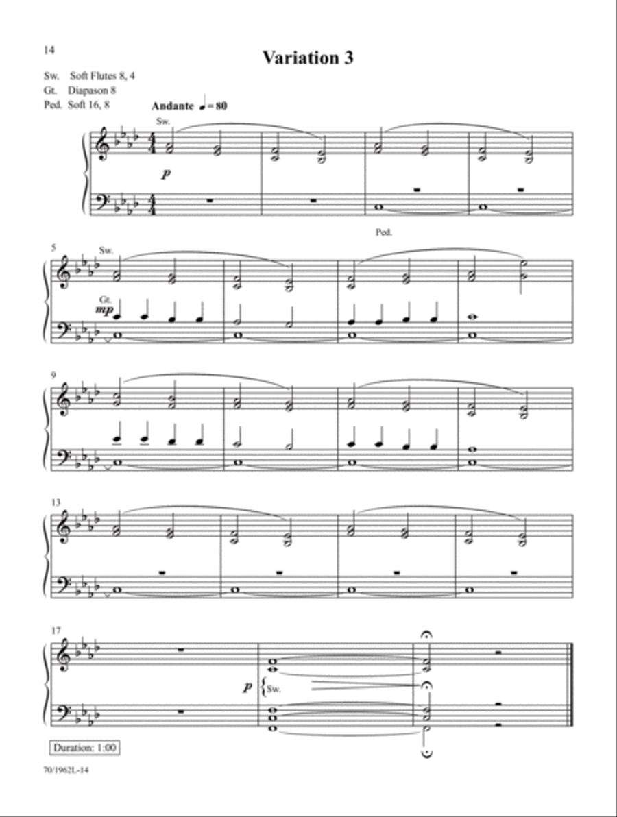 Advent through Easter Organ Solo scores gallery preview page 6
