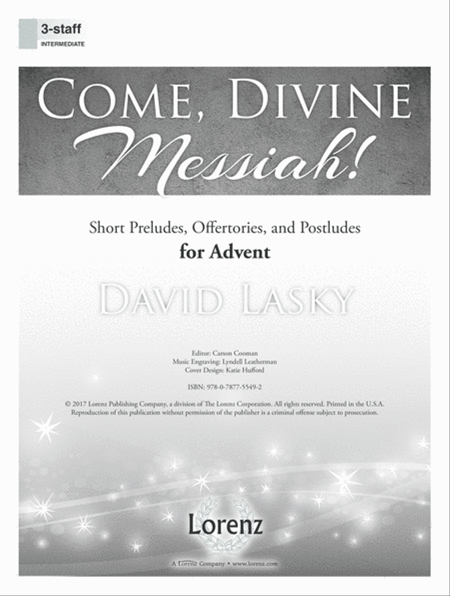 Come, Divine Messiah! (Digital Delivery) Organ scores gallery preview page 1