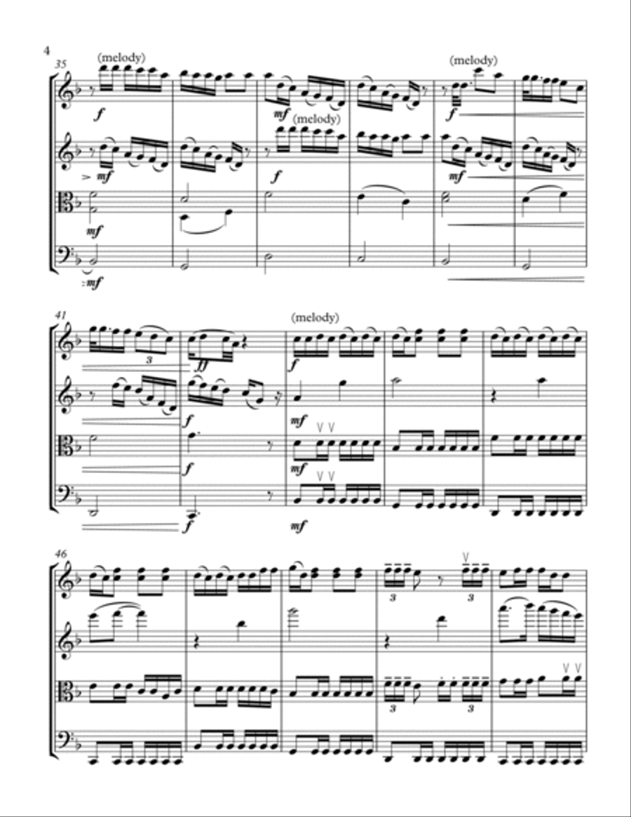 Black Swan String Quartet scores gallery preview page 4
