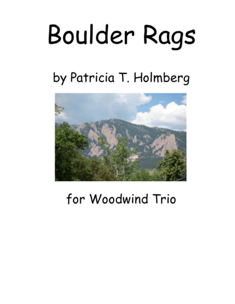 Boulder Rags, Arr. for Flute, Clarinet and Bassoon CLARINET PART