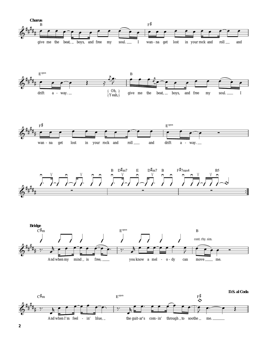Drift Away Drift Away Acoustic Guitar scores gallery preview page 2