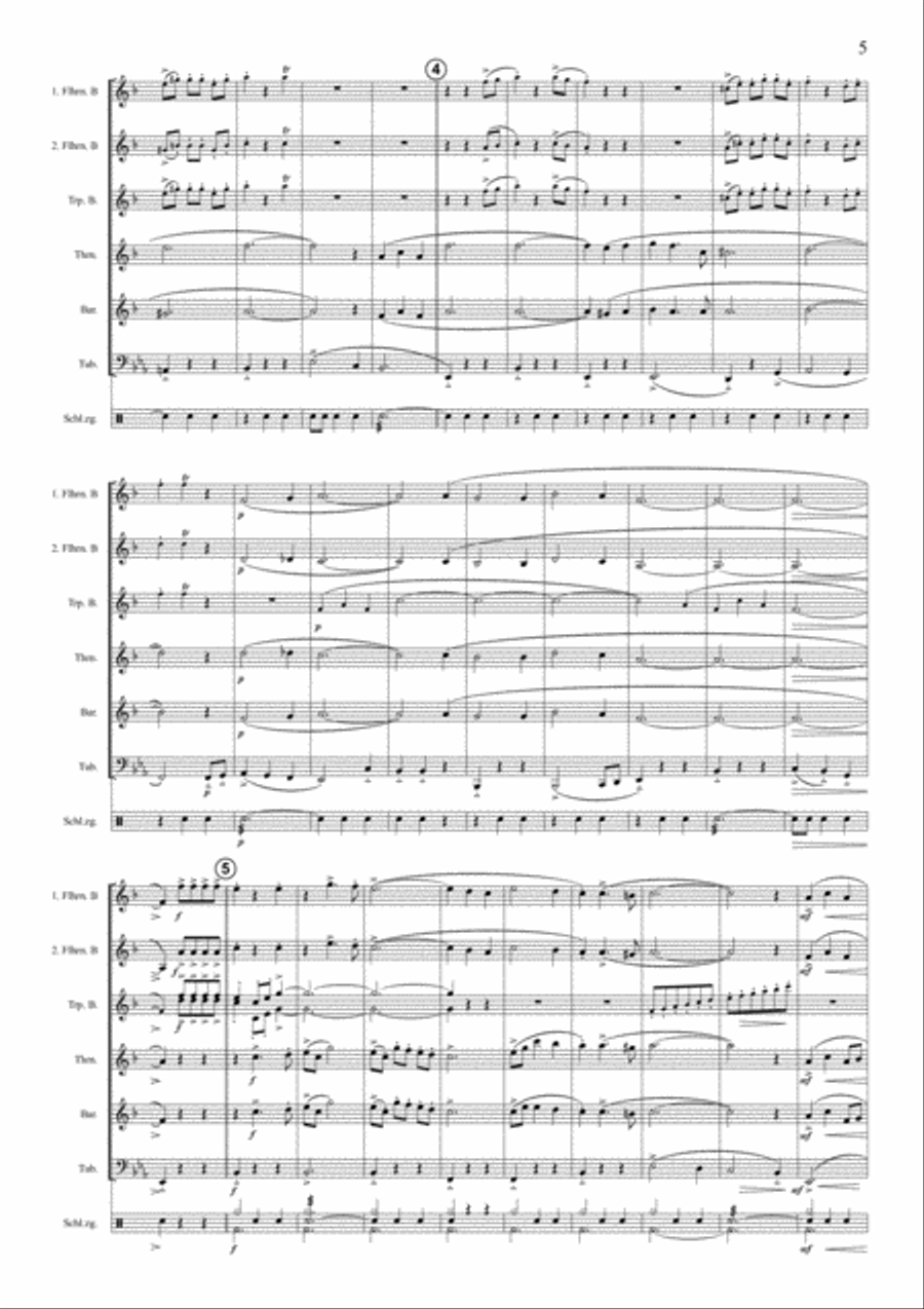 Abends Im Mondschein Small Ensemble scores gallery preview page 5