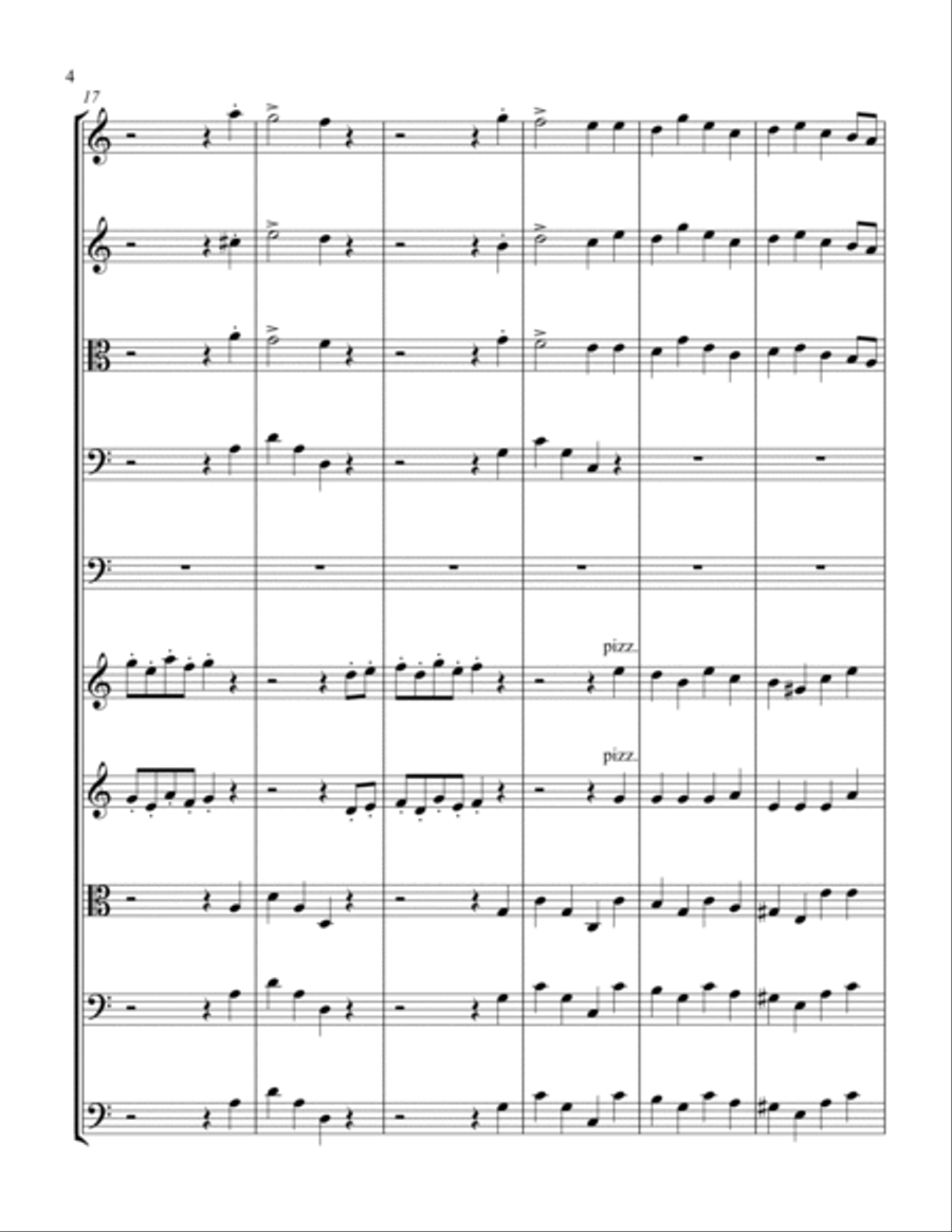 Suite Algerienne IV. Marche Militaire Francaise Score String Orchestra scores gallery preview page 4
