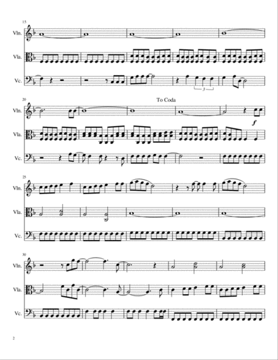 Marry You String Trio scores gallery preview page 2