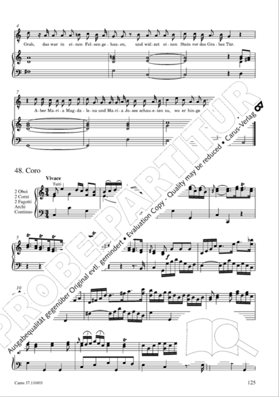 Markuspassion. Werkausgabe Reihe 1, Bd. 7 (Homilius) 4-Part scores gallery preview page 132