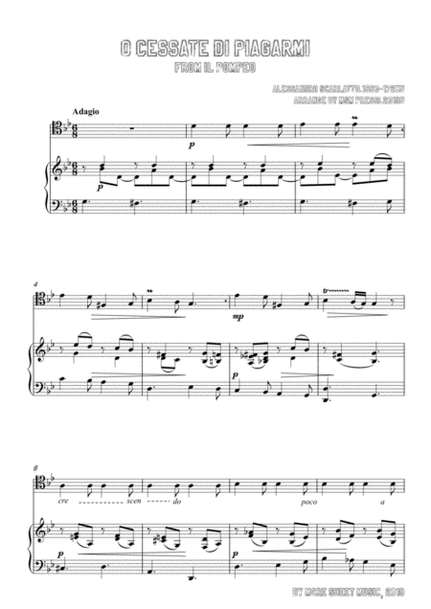 Scarlatti-O cessate di piagarmi,for Cello and Piano image number null