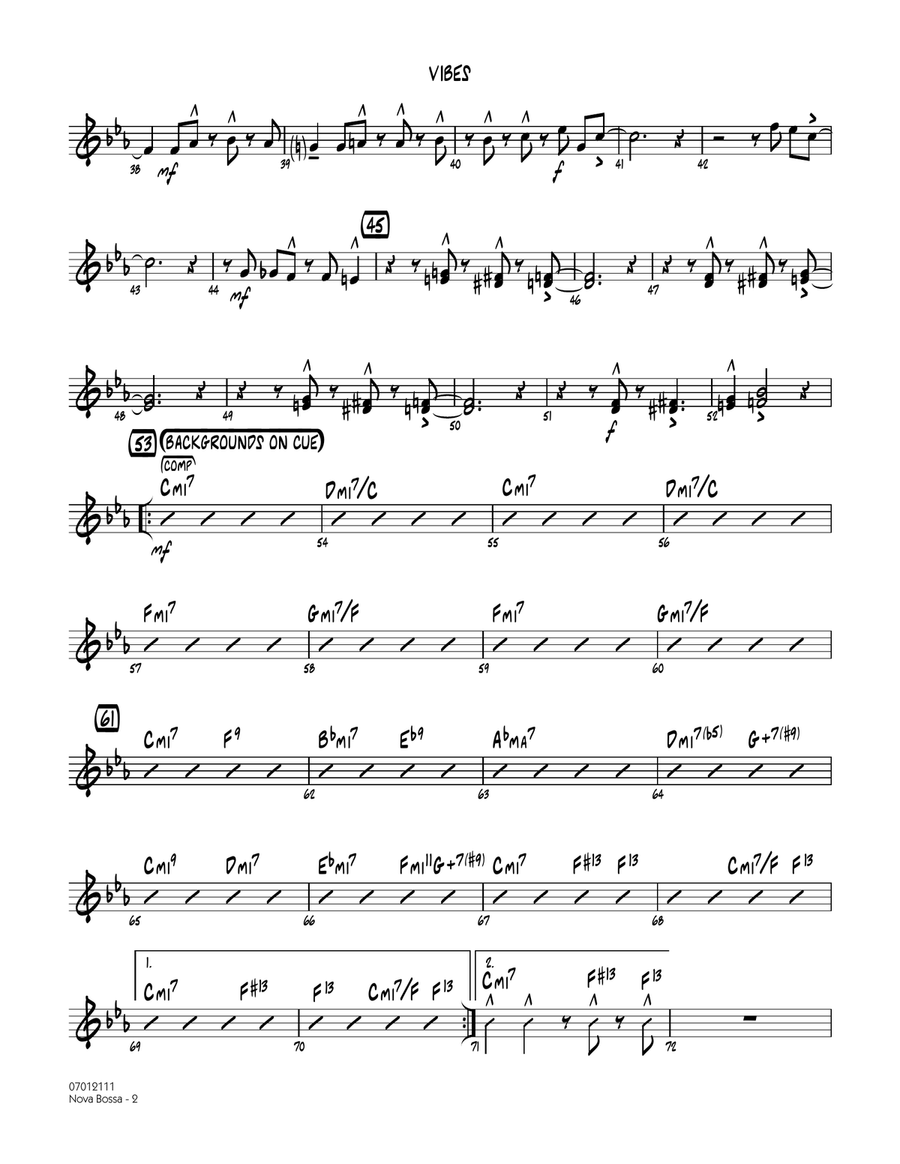 Nova Bossa - Vibes Jazz Ensemble scores gallery preview page 2