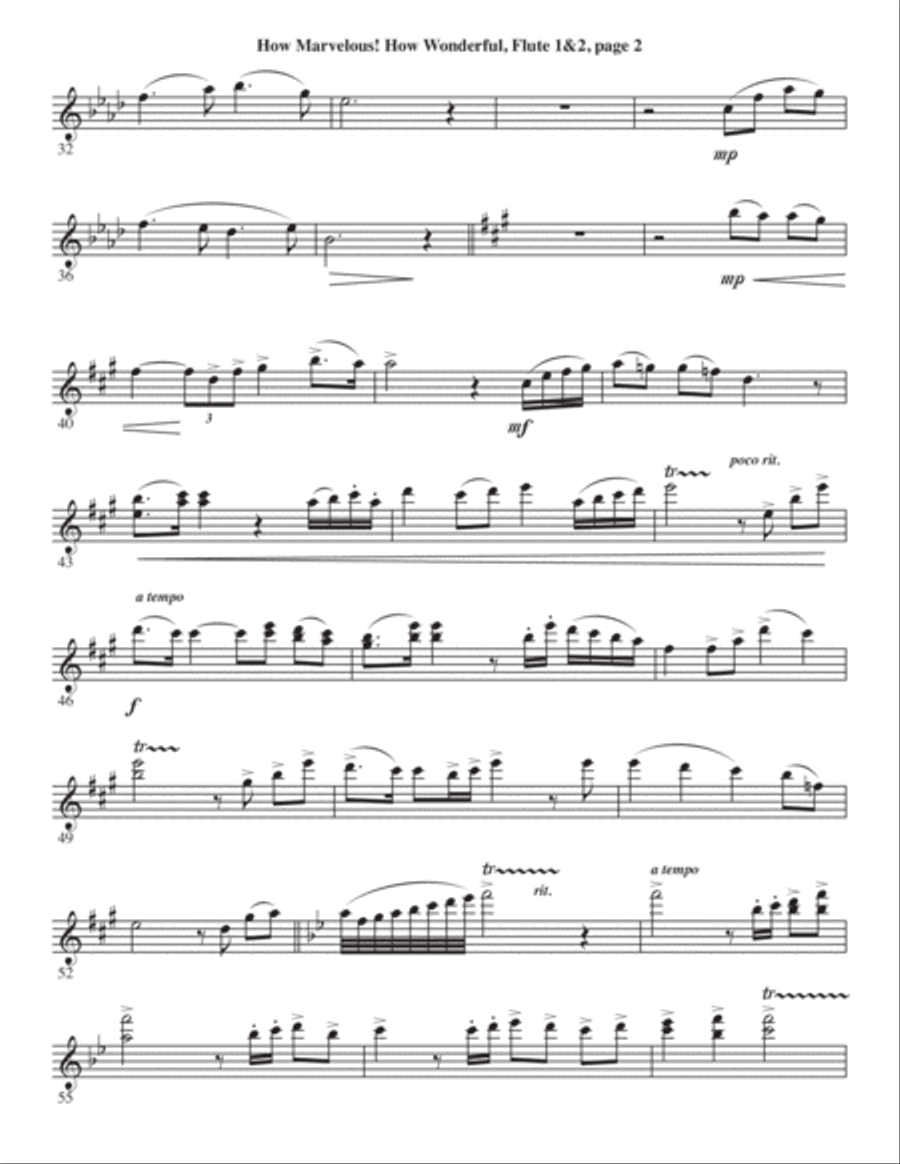 How Marvelous! How Wonderful! 4-Part scores gallery preview page 22