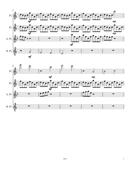 "Rainshine" for Flute Choir image number null