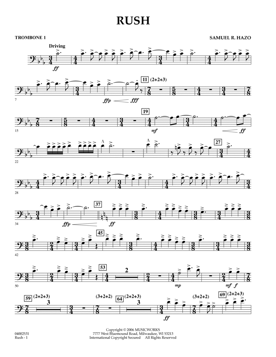 Rush - Trombone 1