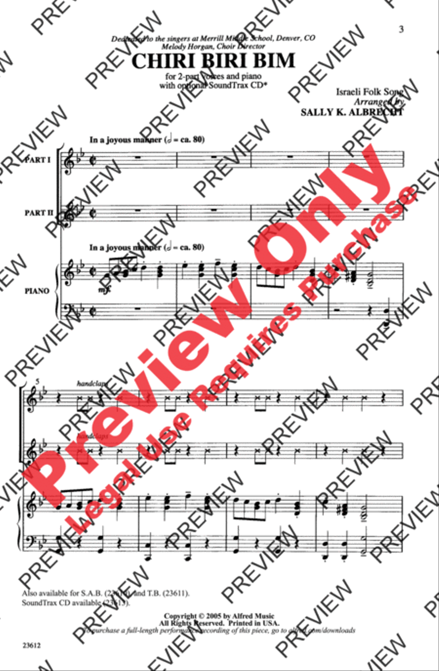 Chiri Biri Bim 2-Part scores gallery preview page 3