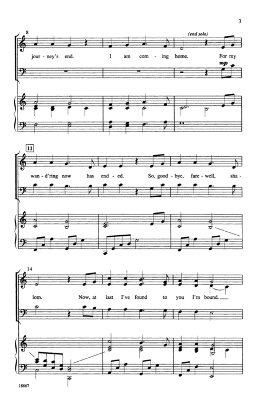 Coming Home Choir scores gallery preview page 2