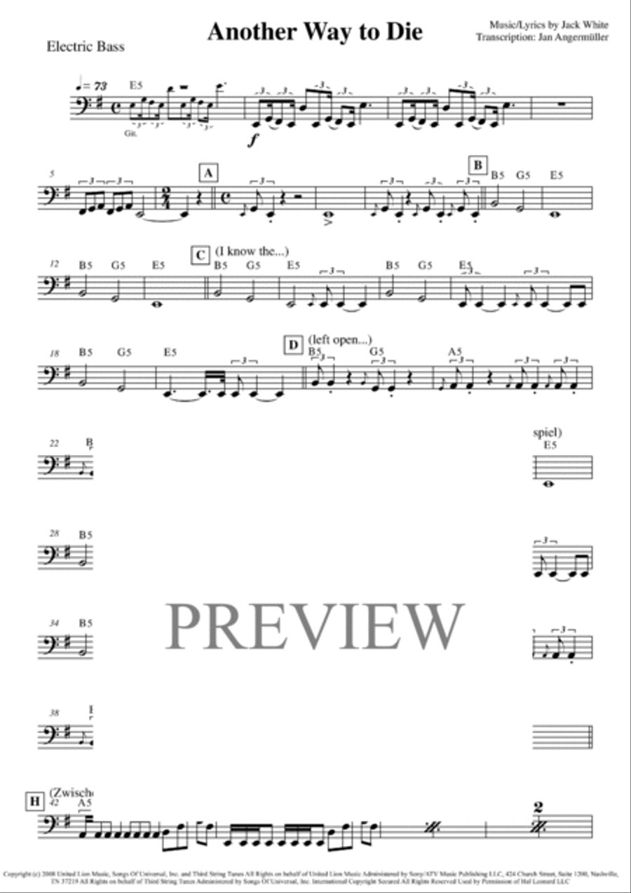 Another Way To Die Small Ensemble scores gallery preview page 2