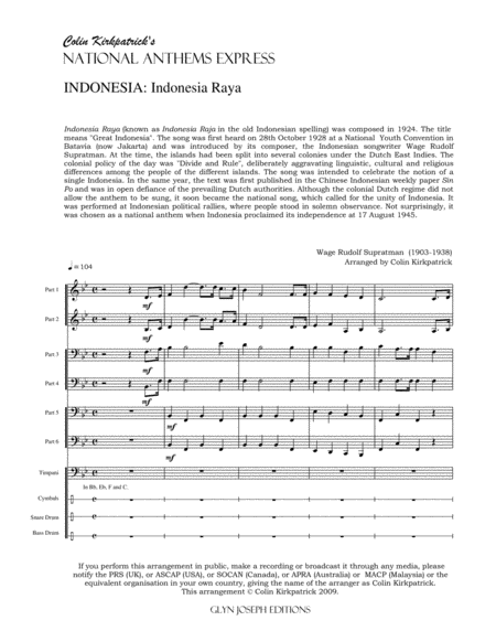 Indonesia National Anthem: Indonesia Raya image number null