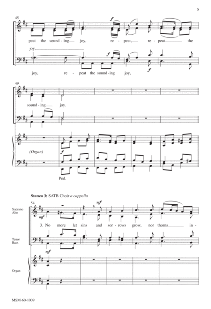 Joy to the World 4-Part scores gallery preview page 4