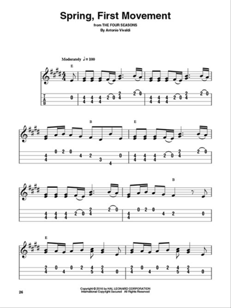 Classical Themes Ukulele scores gallery preview page 4