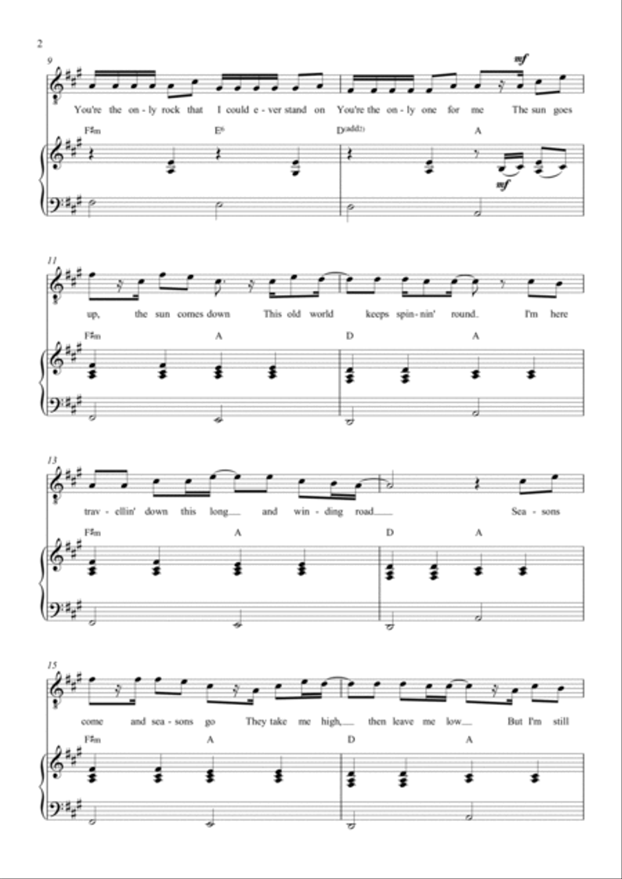 Cornerstone Piano, Vocal, Guitar scores gallery preview page 2
