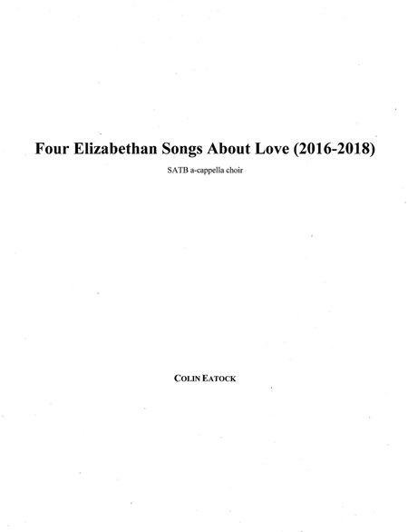 Four Elizabethan Songs About Love (2016-2018) image number null