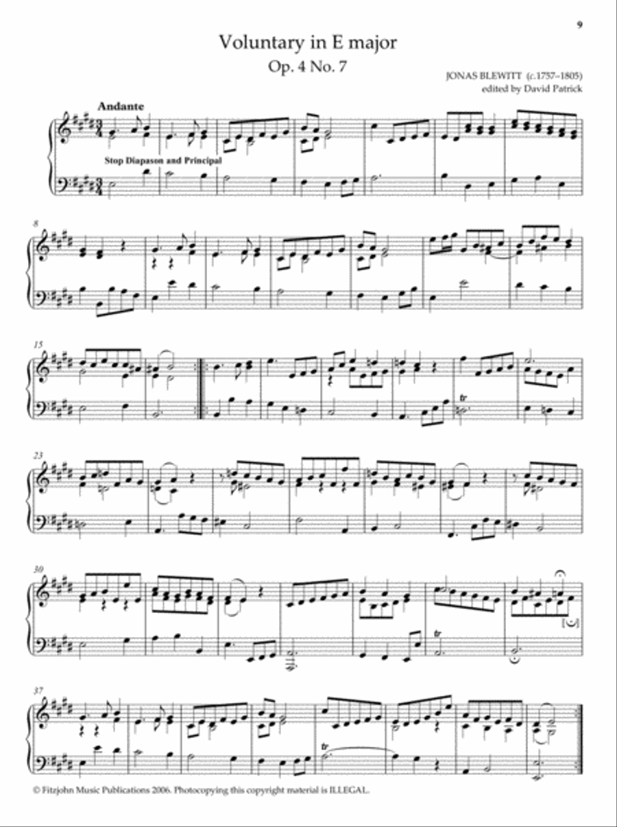 18th-century English Organ Music, Volume 2 Organ Solo scores gallery preview page 2