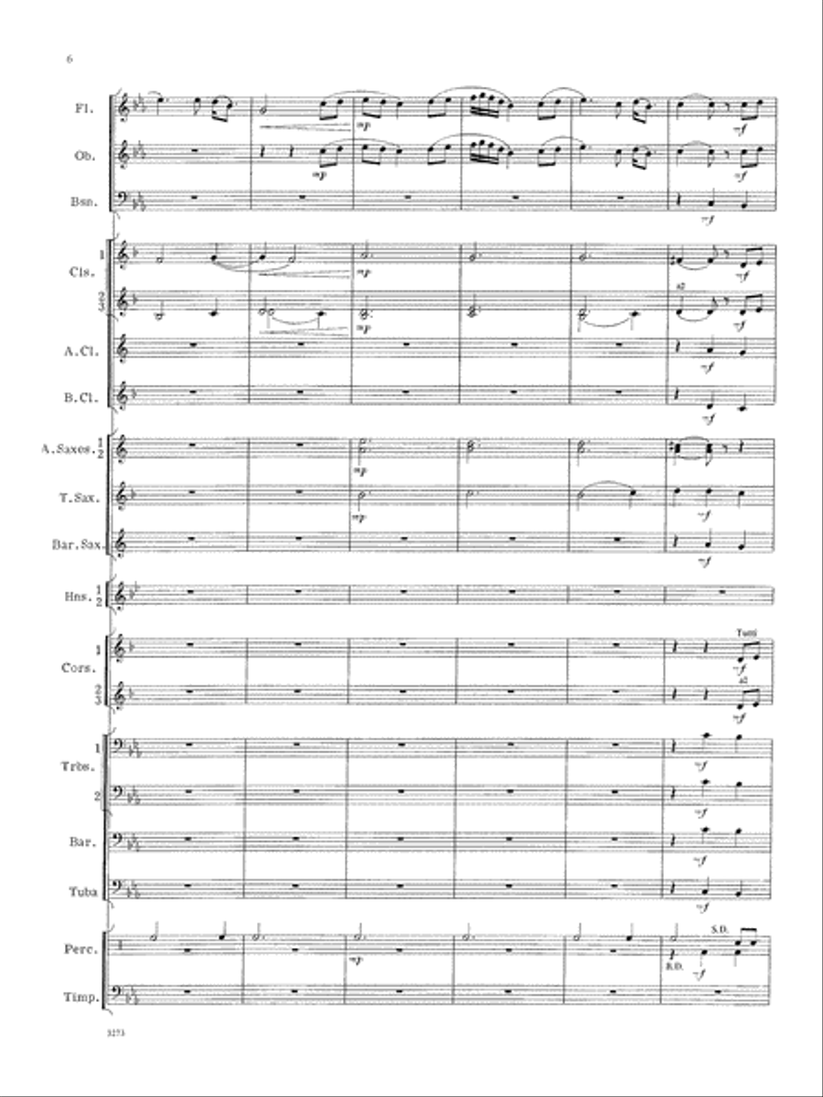 Greenwillow Portrait: Score Concert Band scores gallery preview page 6