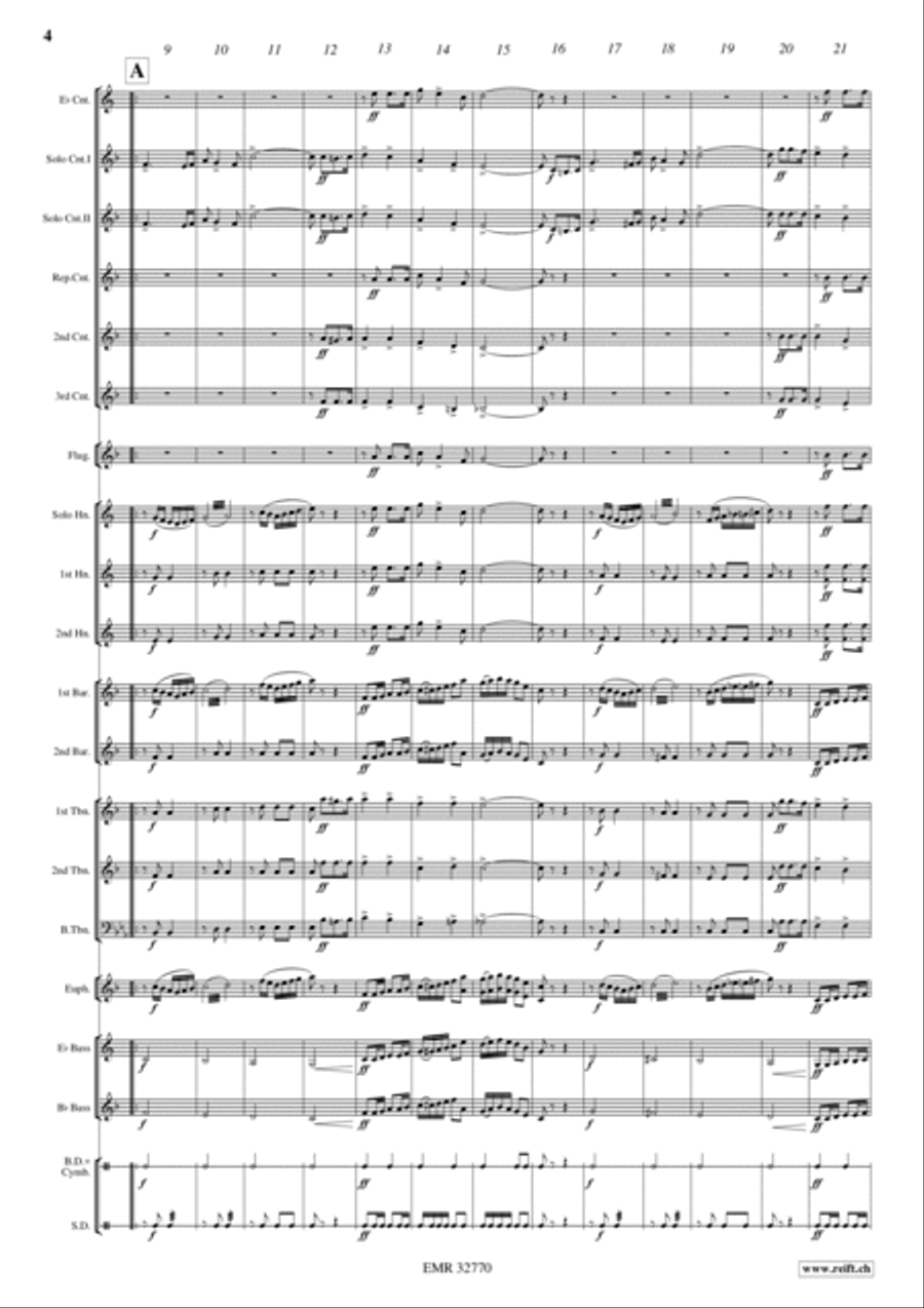 Kiwanis March Kiwanis March Brass Band scores gallery preview page 4
