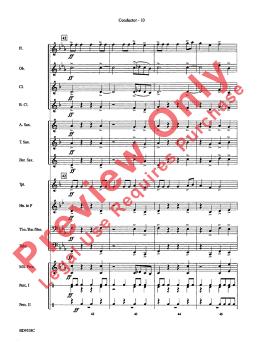 Excelcia Concert Band scores gallery preview page 12