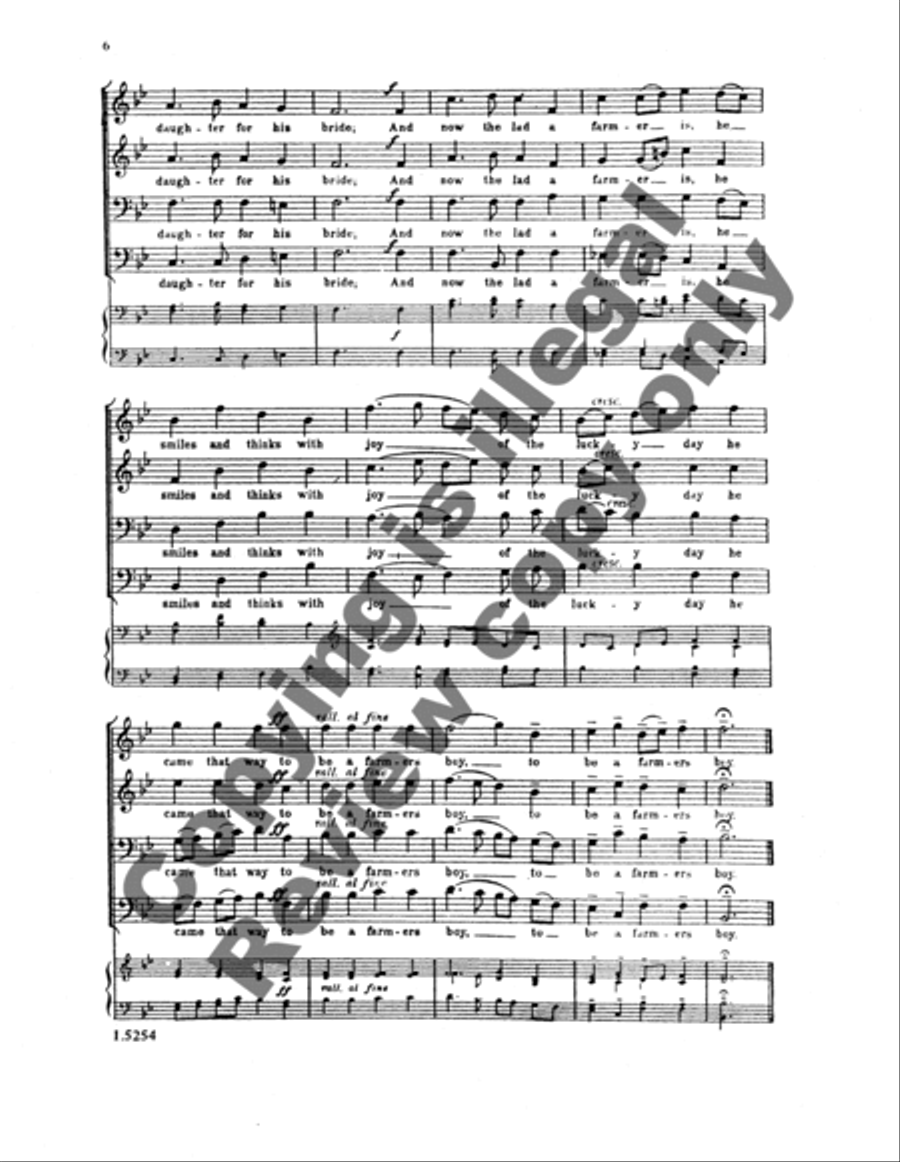 A Farmer’s Boy TTBB scores gallery preview page 8