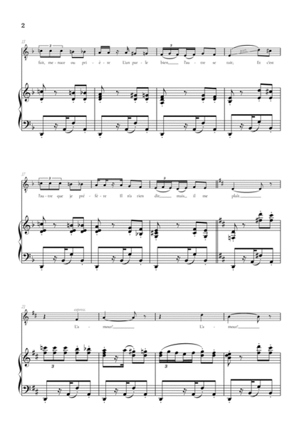 Bizet • Habanera from Carmen in D minor [Dm] | tenor sheet music with piano accompaniment image number null