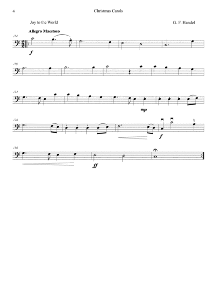 Christmas Carols for Two Cellos Christmas Carols for Two Cellos String Orchestra scores gallery preview page 5
