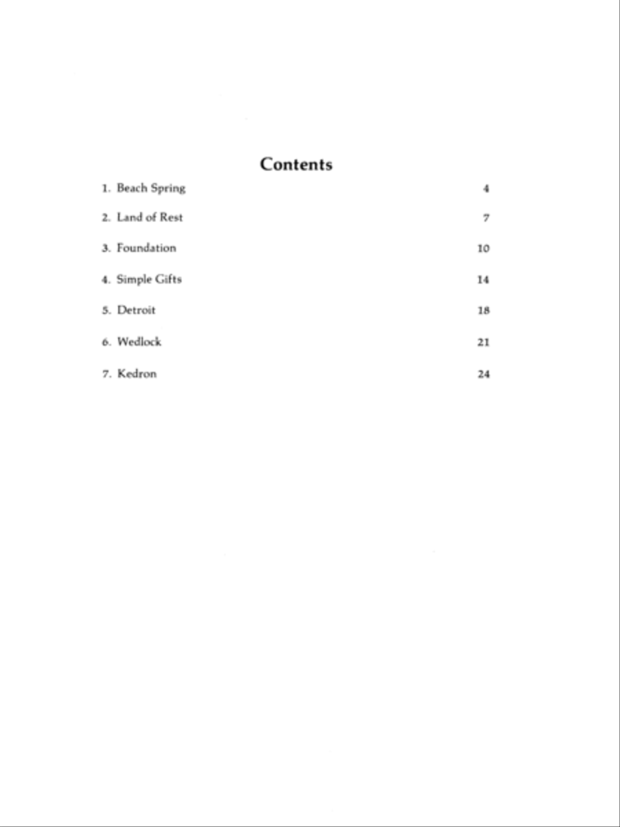 Seven Settings of American Folk Hymns Organ scores gallery preview page 2