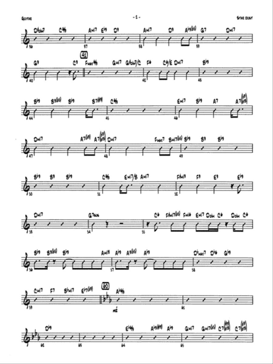 Star Dust: Guitar Star Dust: Guitar Jazz Ensemble scores gallery preview page 2