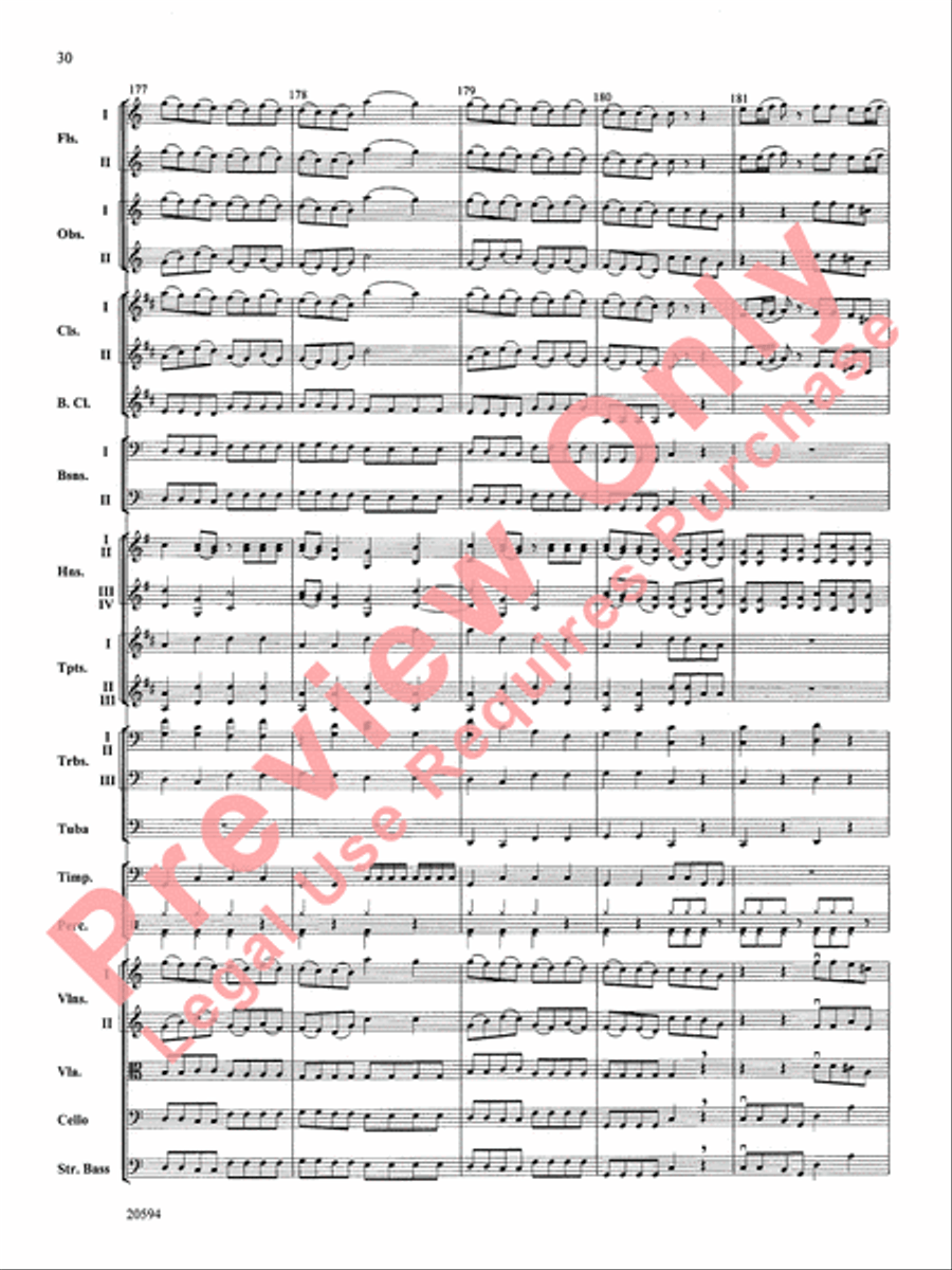 Symphony No. 9 (Fourth Movement) Full Orchestra scores gallery preview page 31
