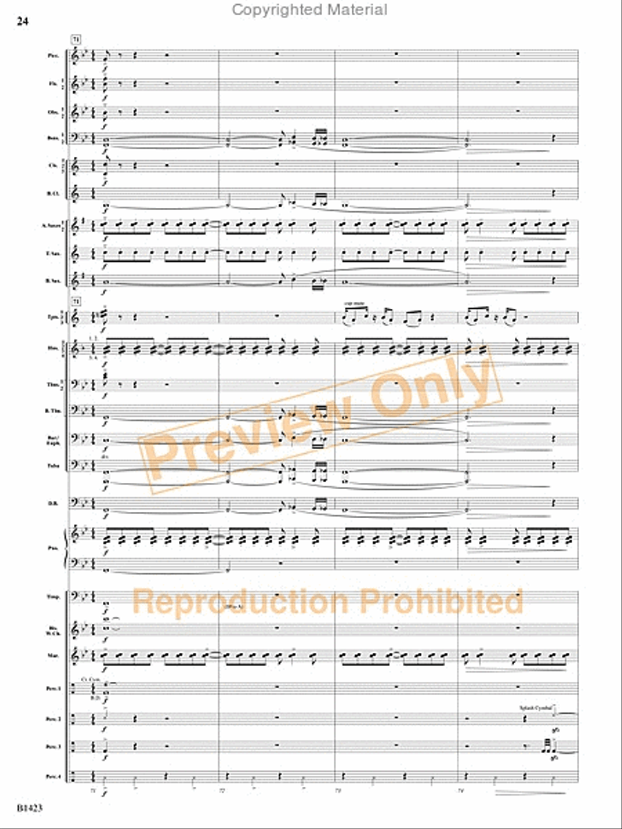 Dakota Fanfare Concert Band scores gallery preview page 23