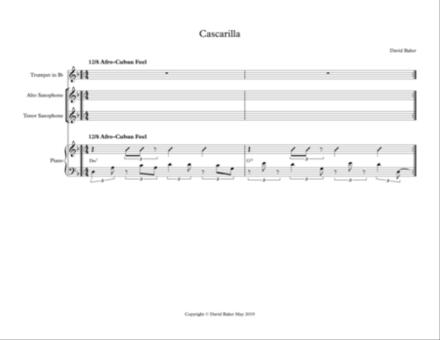 Cascarilla Cascarilla Piano, Vocal, Guitar scores gallery preview page 1