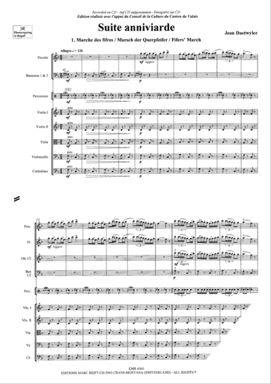 Suite Anniviarde Orchestra scores gallery preview page 3